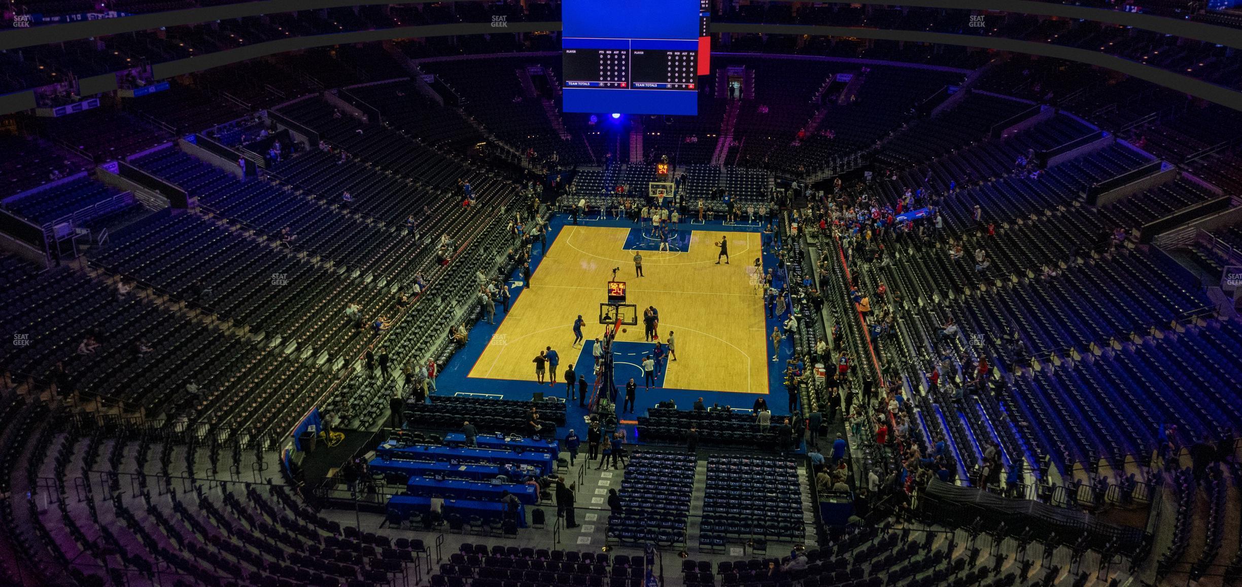 Seating view for Wells Fargo Center Section 219 A