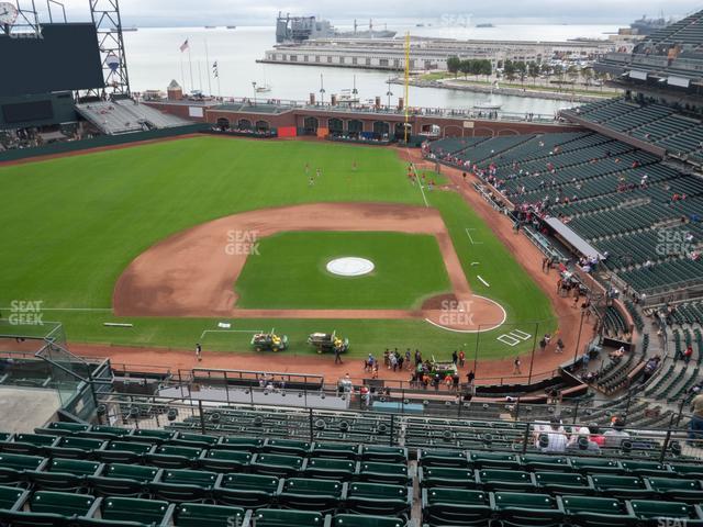 Seating view for Oracle Park Section View Reserved 321