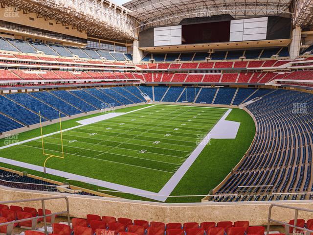 Seating view for NRG Stadium Section Brazos Suite 348