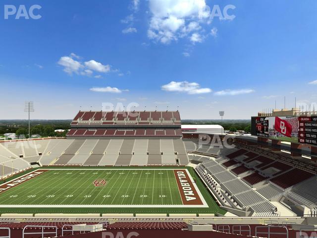 Seating view for Gaylord Family Oklahoma Memorial Stadium Section 103