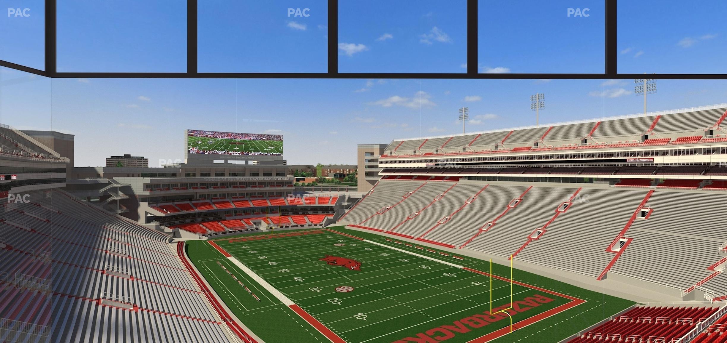 Seating view for Razorback Stadium Section 488