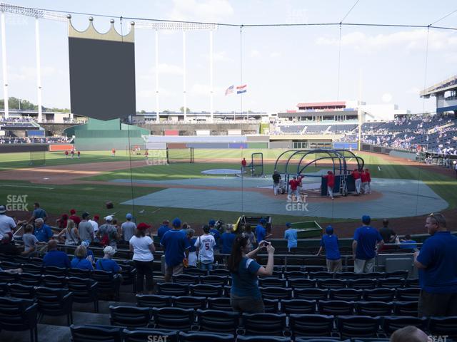 Seating view for Kauffman Stadium Section 125