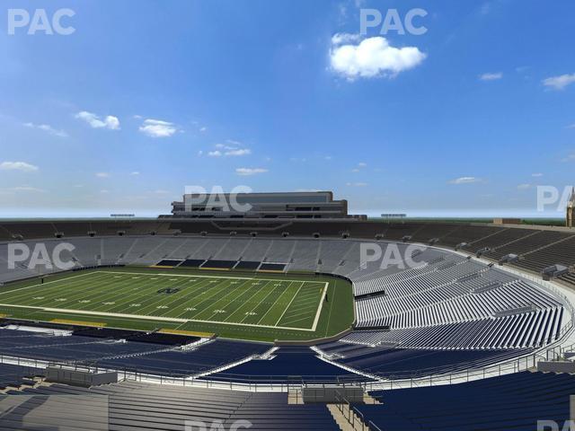 Seating view for Notre Dame Stadium Section Corbett Loge 702