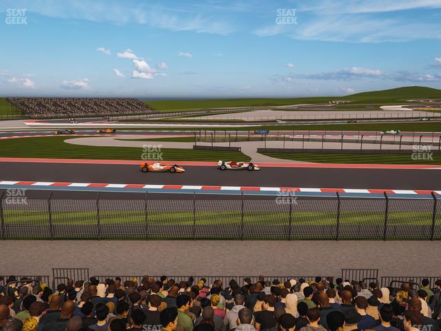 Seating view for Circuit of The Americas Section Turn 15 Grandstand 16