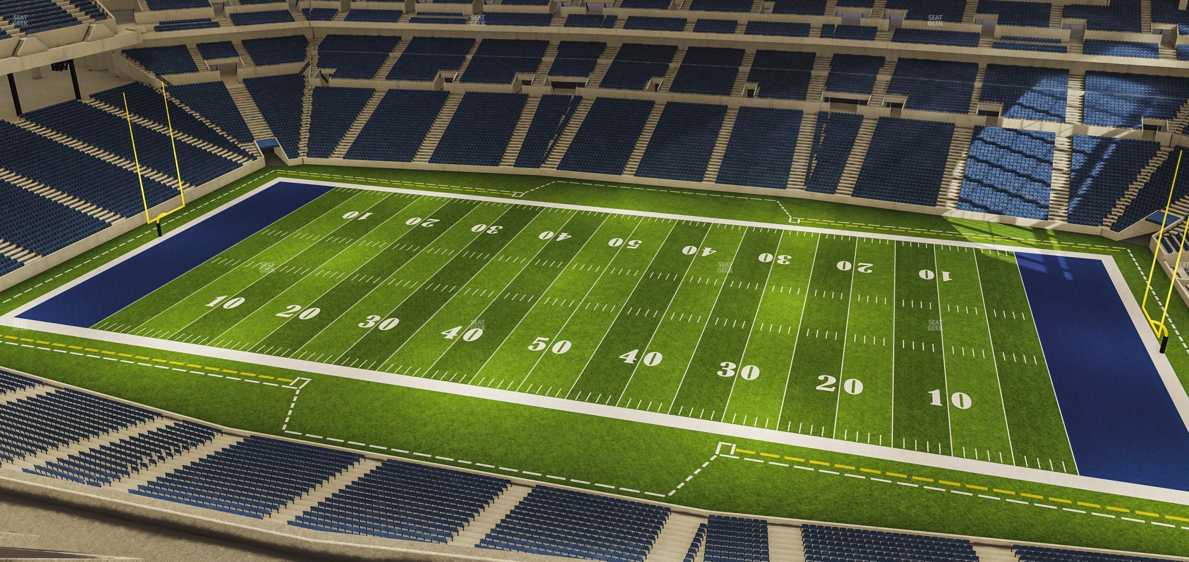 Seating view for Lucas Oil Stadium Section 638