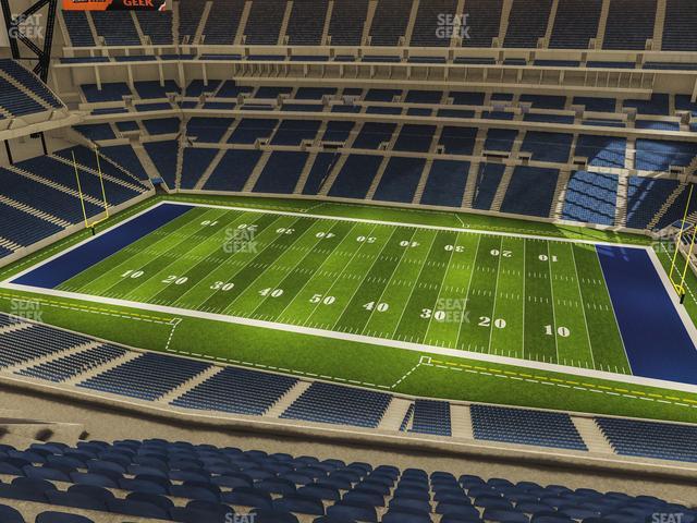 Seating view for Lucas Oil Stadium Section 638