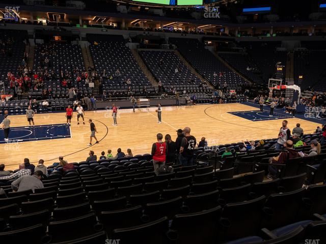 Seating view for Target Center Section 112