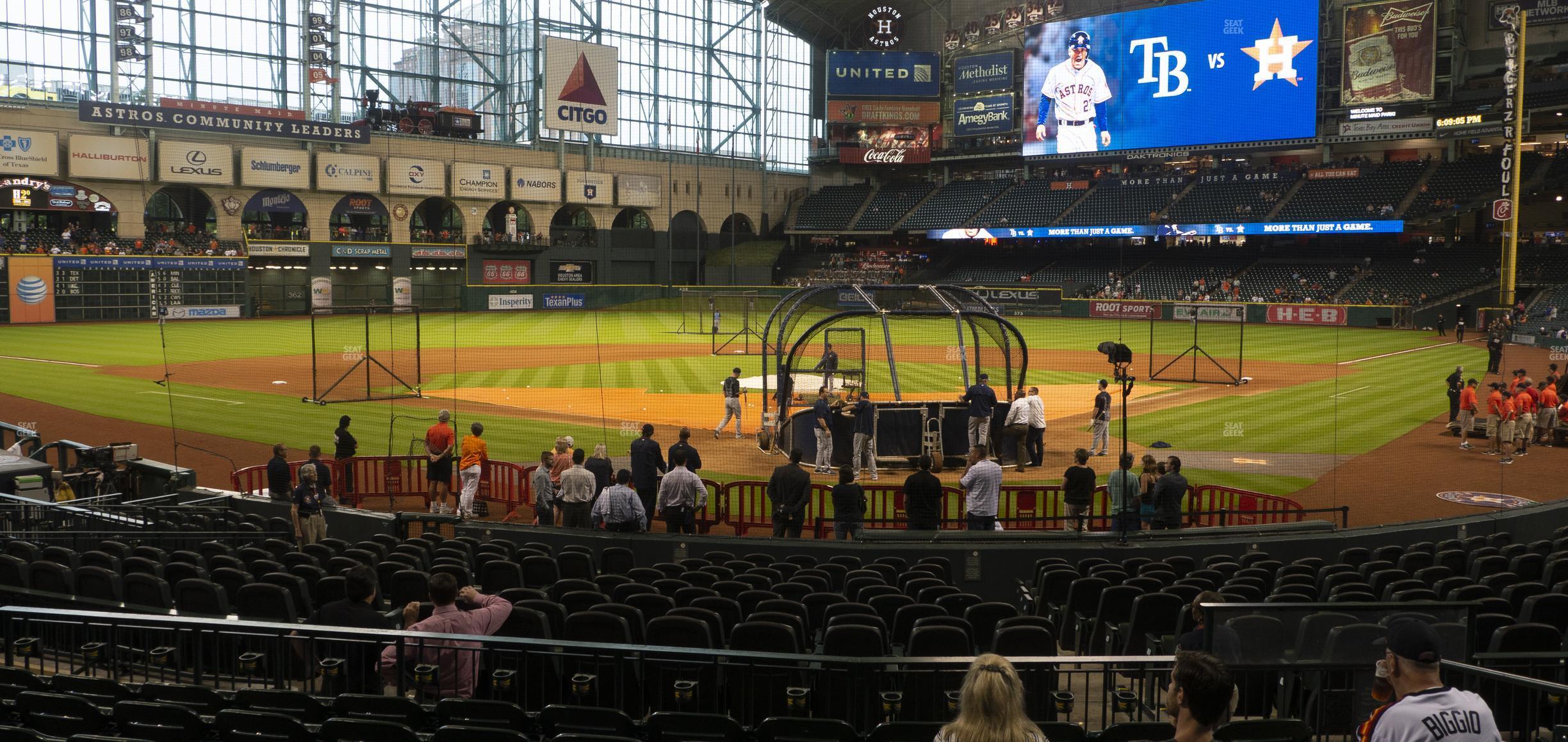 Seating view for Minute Maid Park Section 118