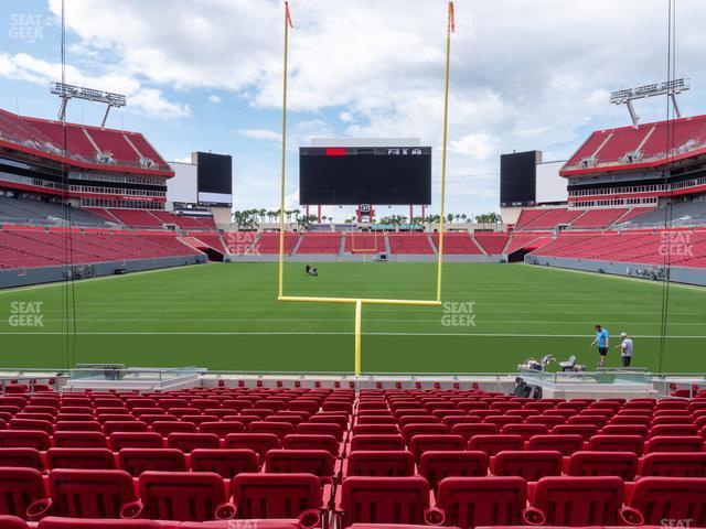 Seating view for Raymond James Stadium Section 148