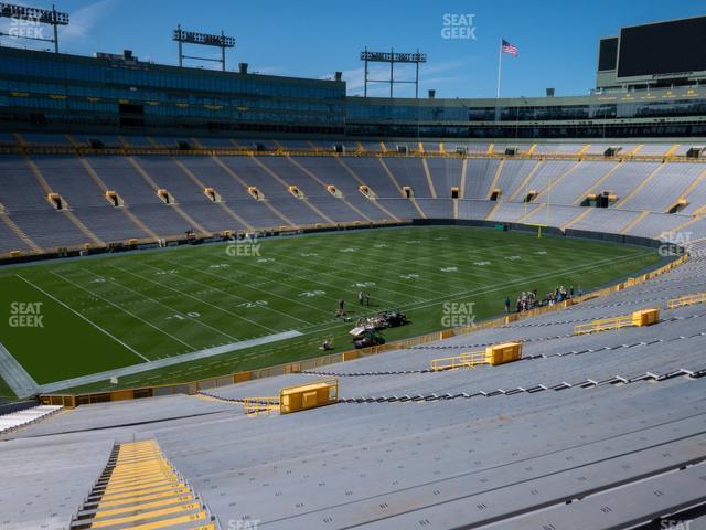 Seating view for Lambeau Field Section 129