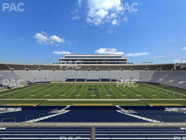 Seating view for Notre Dame Stadium Section 128