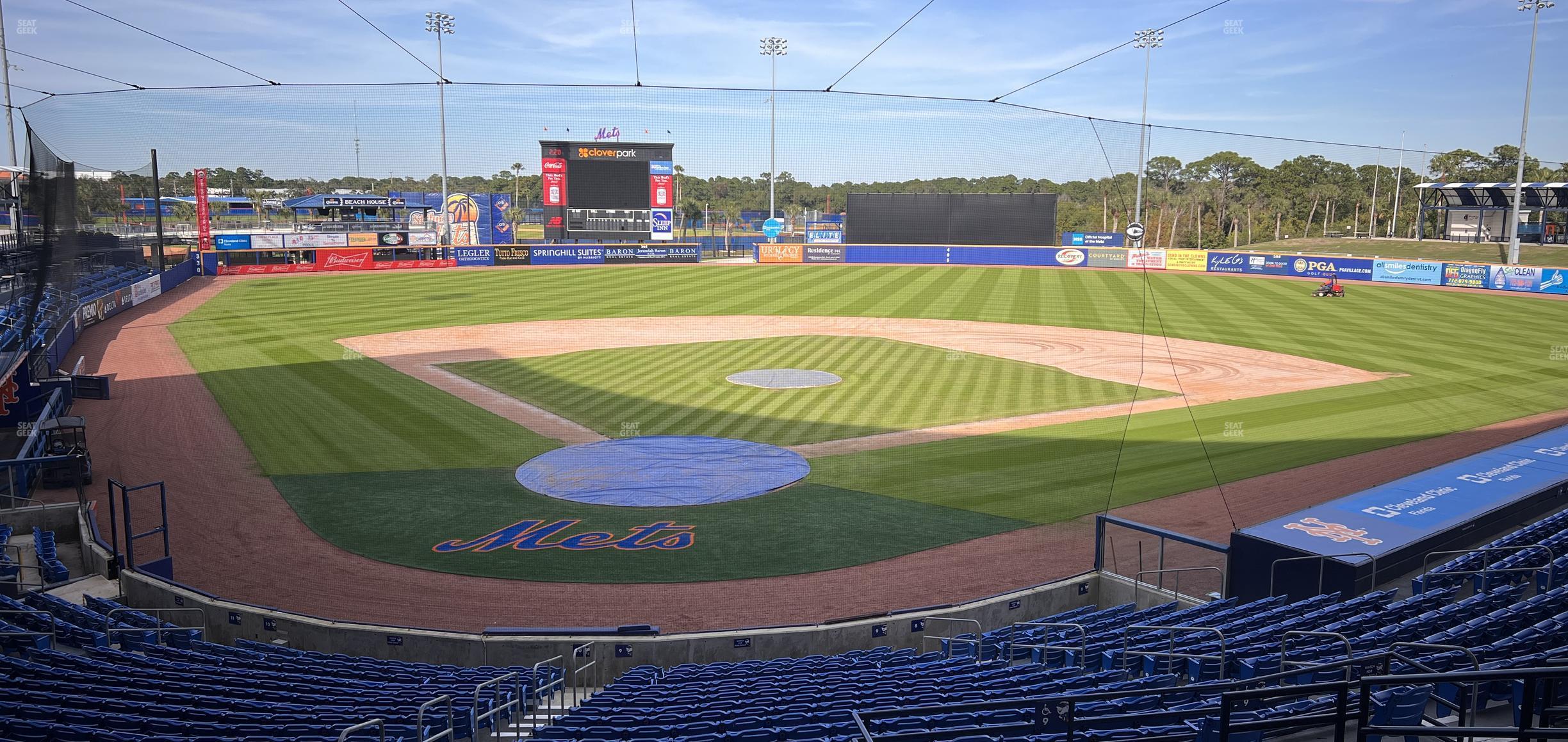 Seating view for Clover Park Section 109