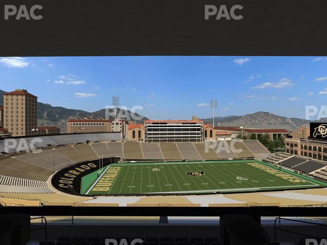 Seating view for Folsom Field Section 563