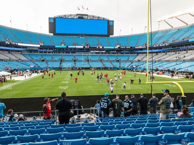 Seating view for Bank of America Stadium Section 122