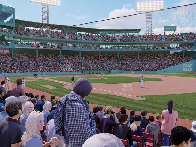 Seating view for Fenway Park Section Field Box 13