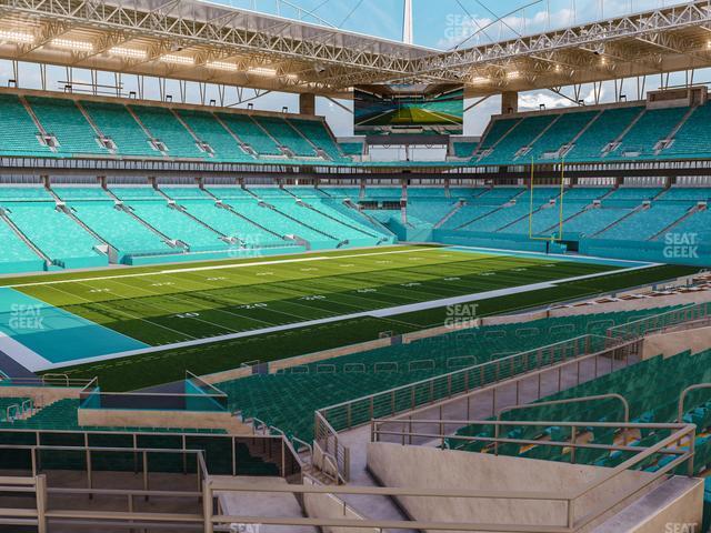 Seating view for Hard Rock Stadium Section 252