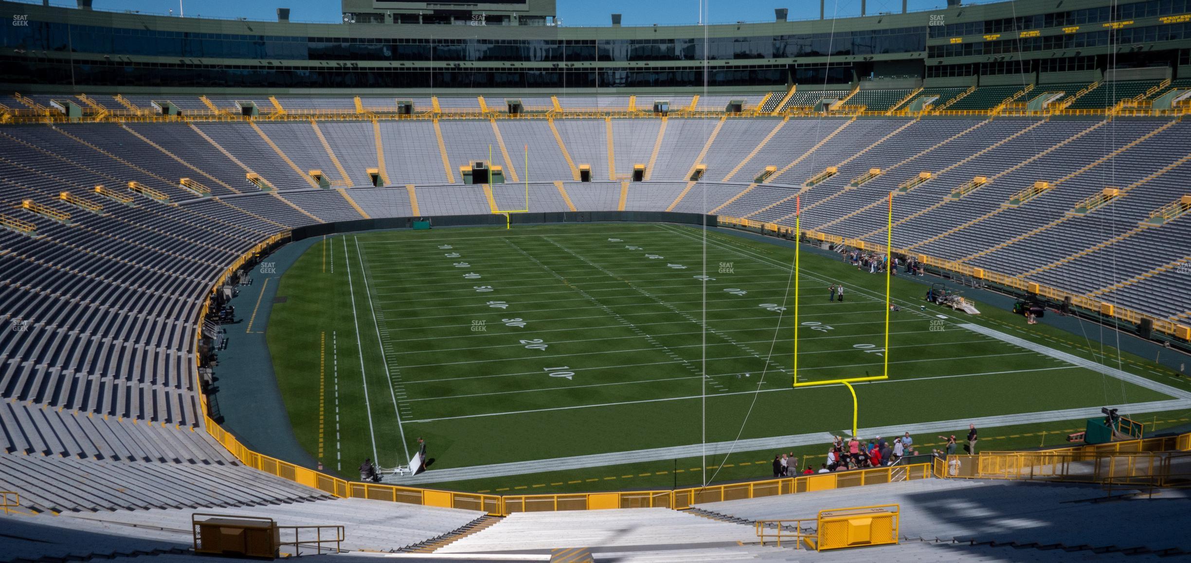 Seating view for Lambeau Field Section 136