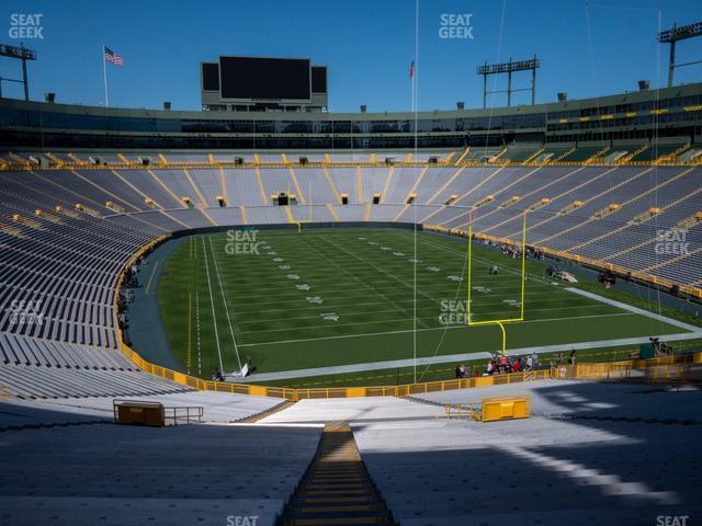 Seating view for Lambeau Field Section 136