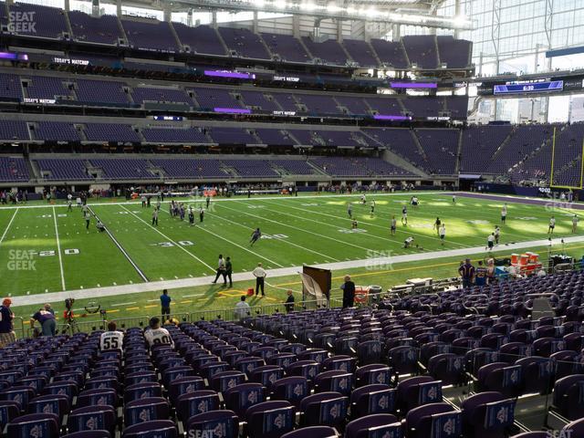 Seating view for U.S. Bank Stadium Section 111