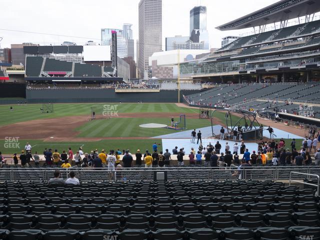 Seating view for Target Field Section 119