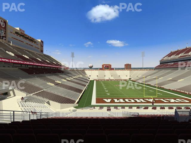 Seating view for Gaylord Family Oklahoma Memorial Stadium Section 46