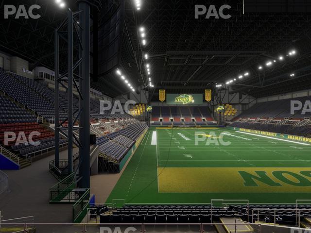 Seating view for Fargodome Section Elevated 29