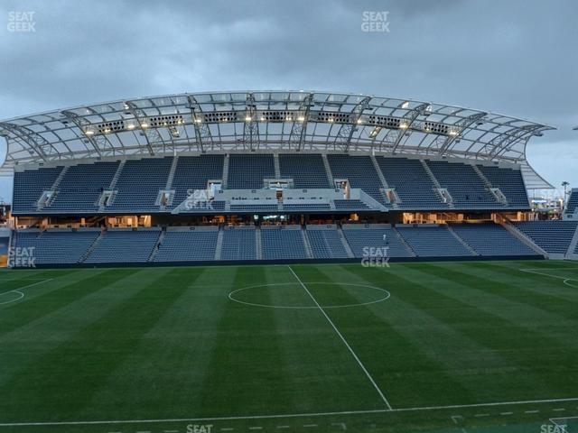 Seating view for BMO Stadium Section Directors Box 7