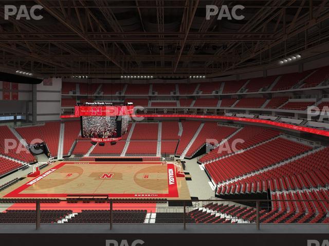 Seating view for Pinnacle Bank Arena Section 218