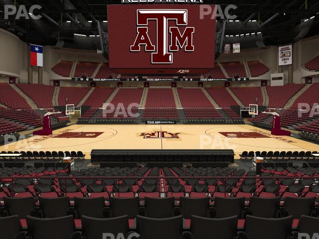 Seating view for Reed Arena Section 121