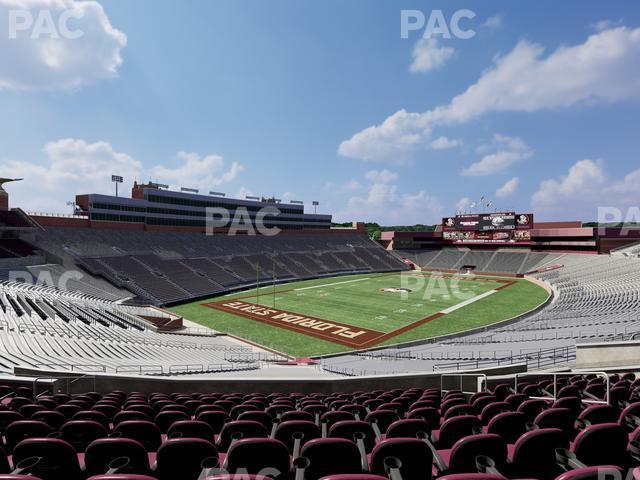 Seating view for Doak Campbell Stadium Section Club 215