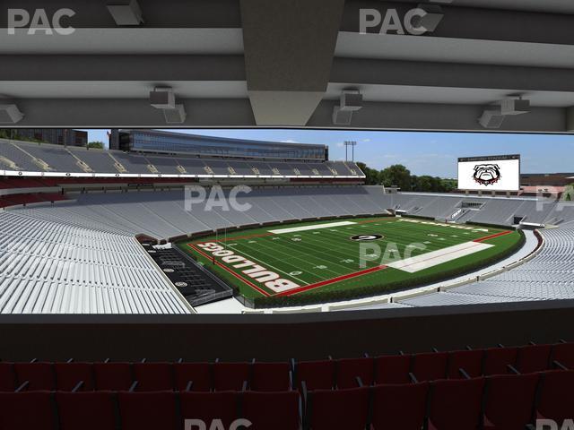 Seating view for Sanford Stadium Section North Club 213