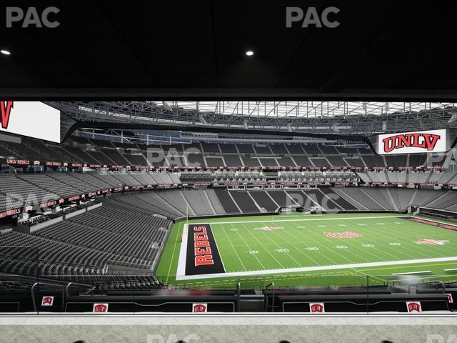 Seating view for Allegiant Stadium Section East Suite 2028