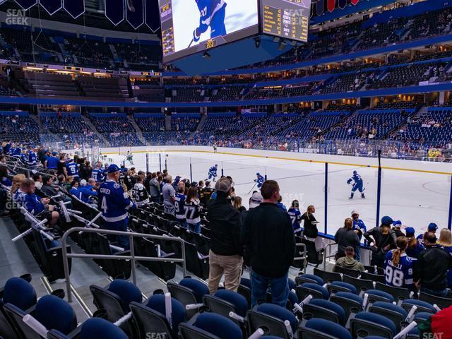 Seating view for Amalie Arena Section 128