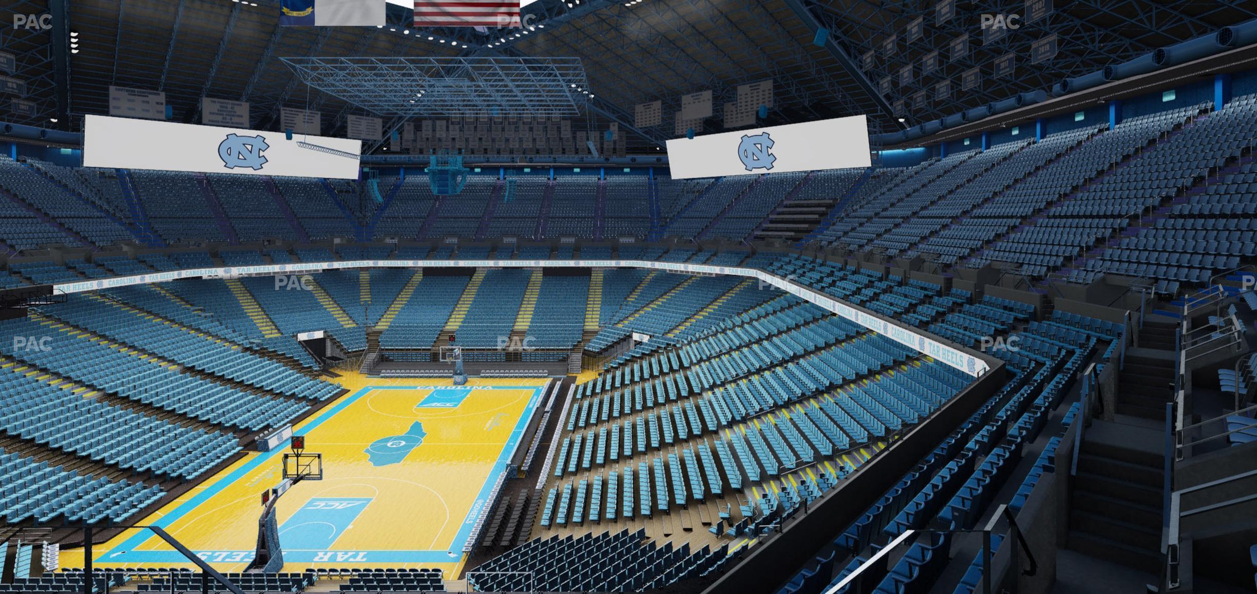 Seating view for Dean Smith Center Section 202