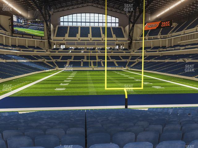 Seating view for Lucas Oil Stadium Section 101