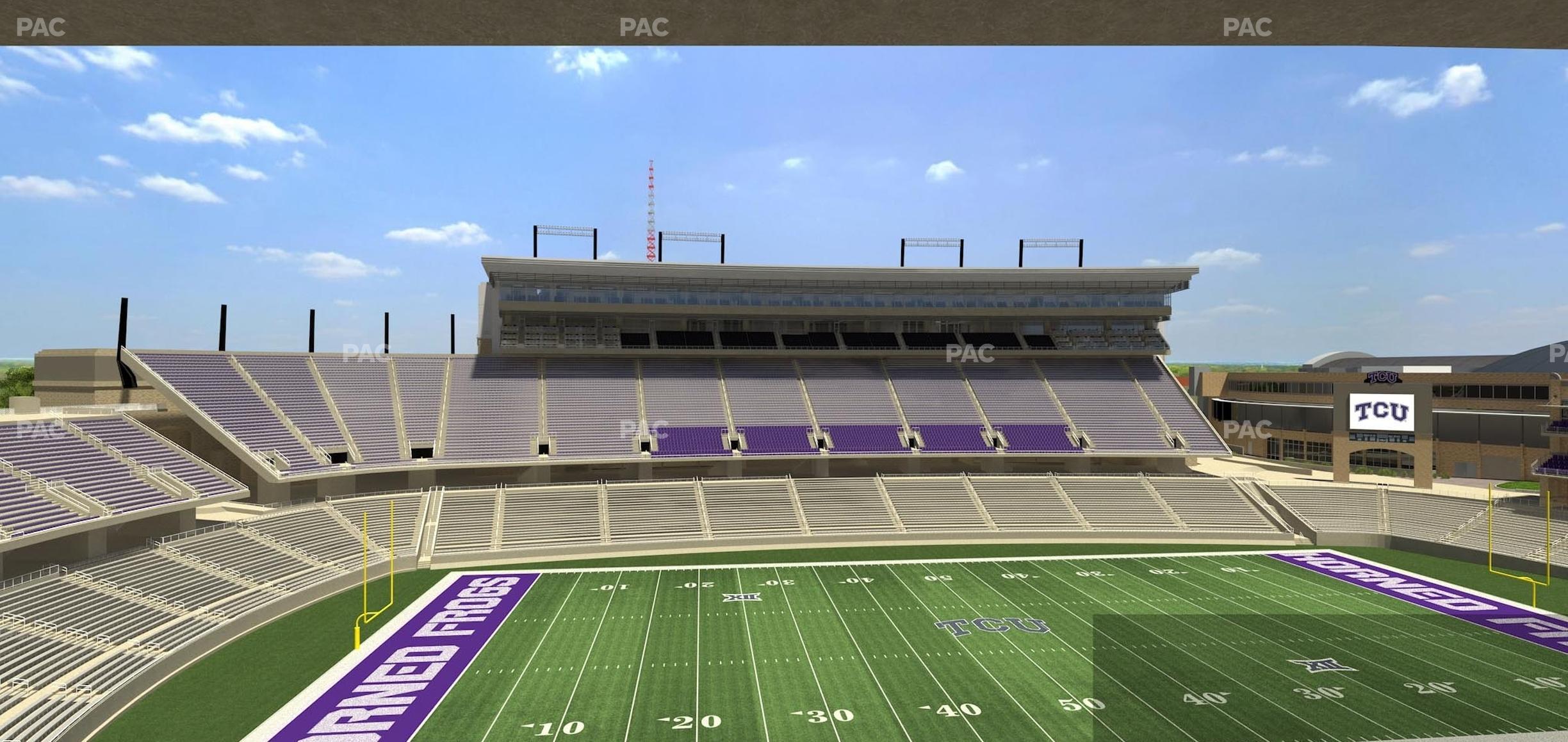 Seating view for Amon G. Carter Stadium Section Champions Suite 13