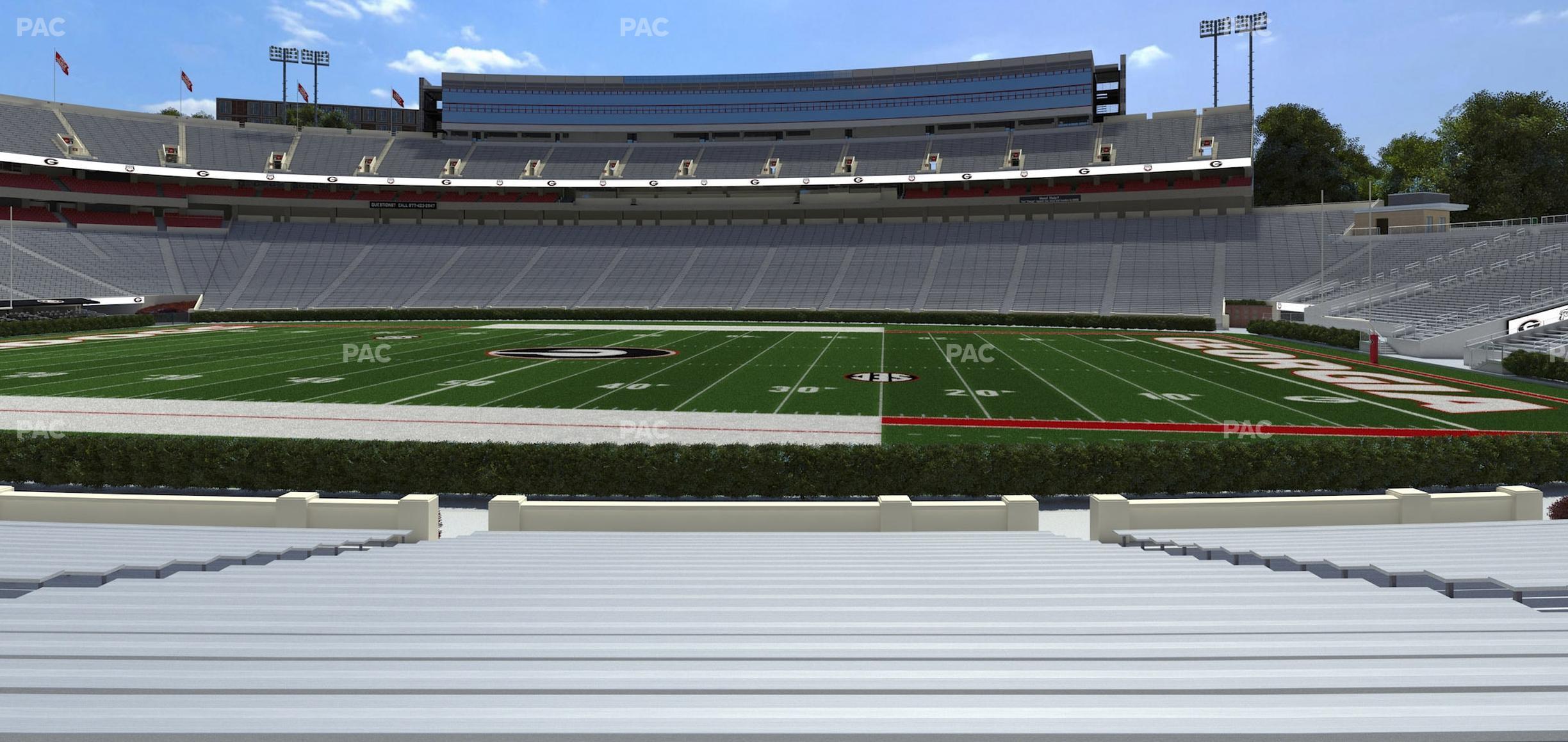 Seating view for Sanford Stadium Section 105