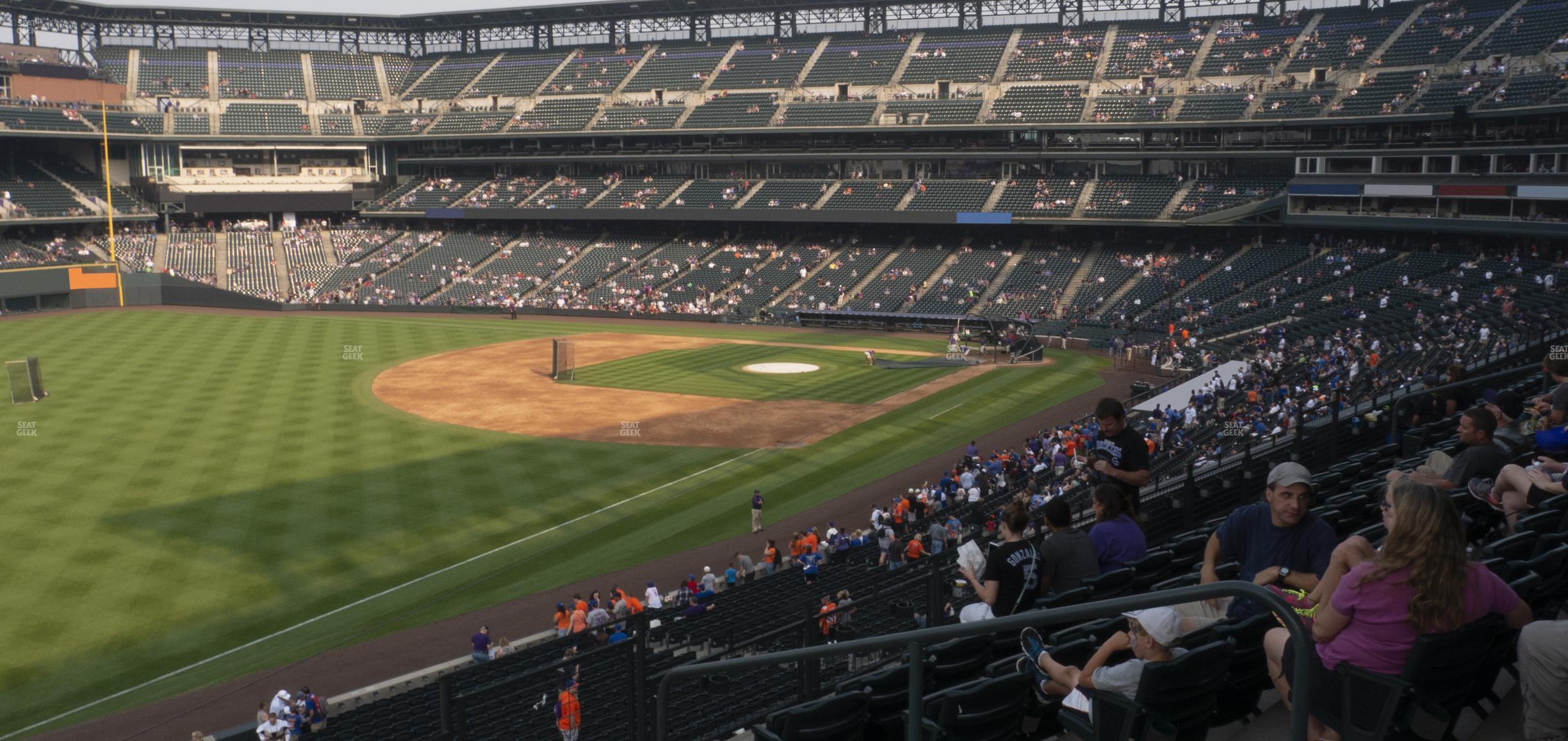 Seating view for Coors Field Section 247