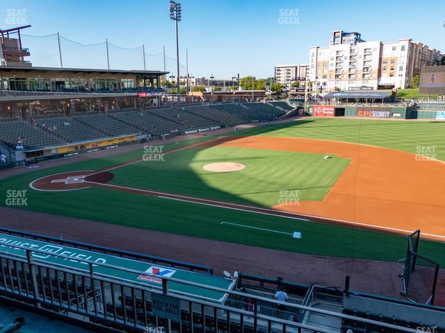 Seating view for Truist Field Section 204