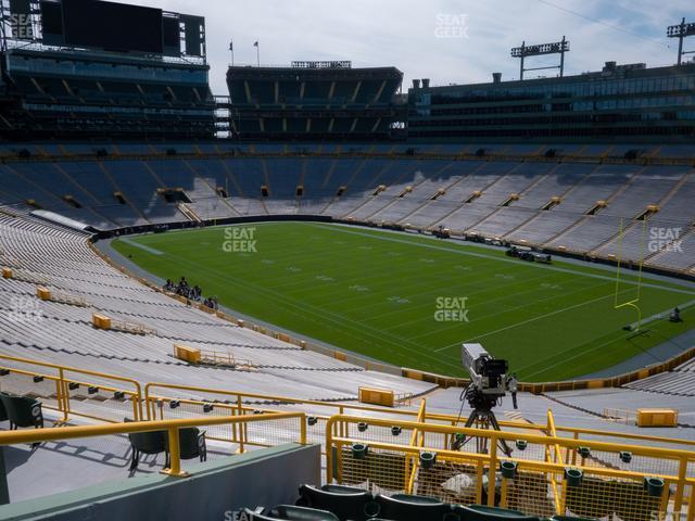 Seating view for Lambeau Field Section 407