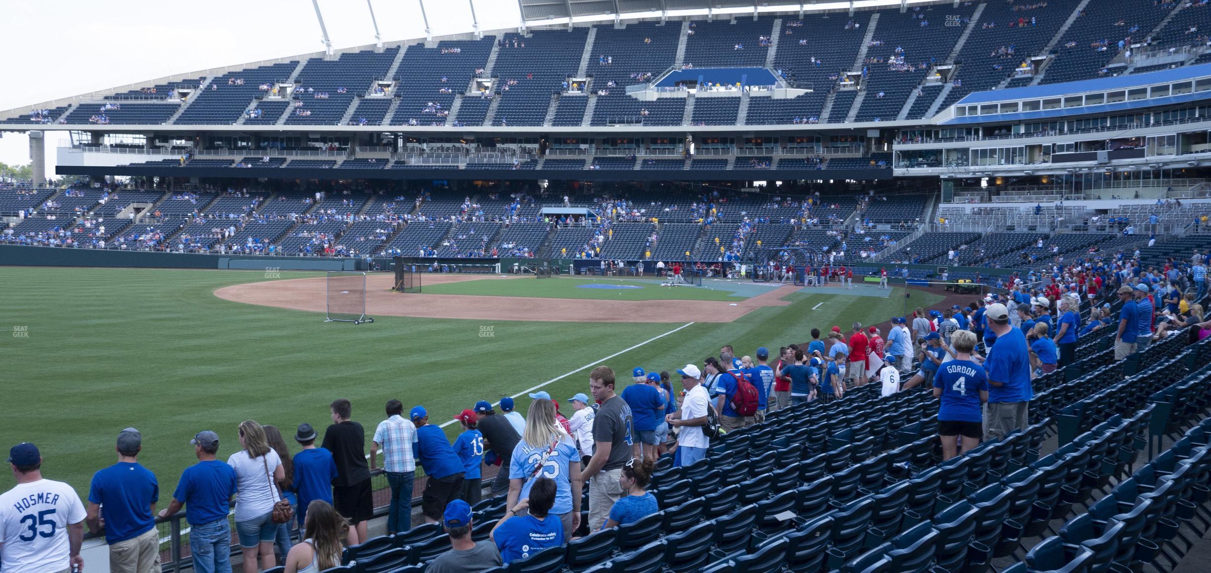 Seating view for Kauffman Stadium Section 110