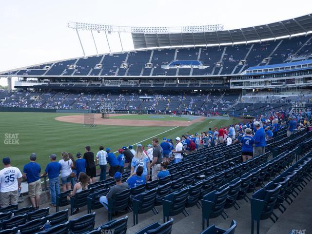 Seating view for Kauffman Stadium Section 110