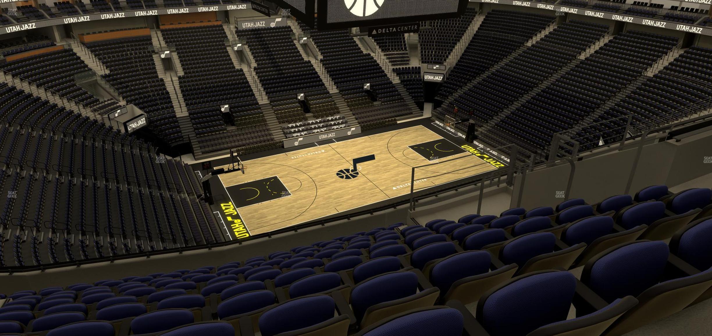 Seating view for Delta Center Section 135