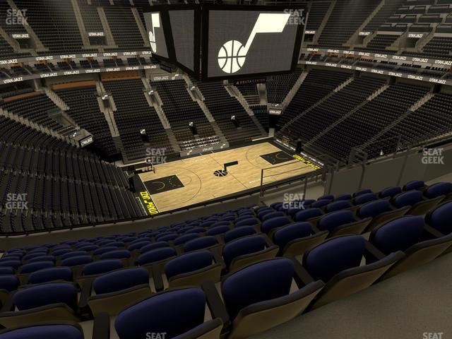 Seating view for Delta Center Section 135