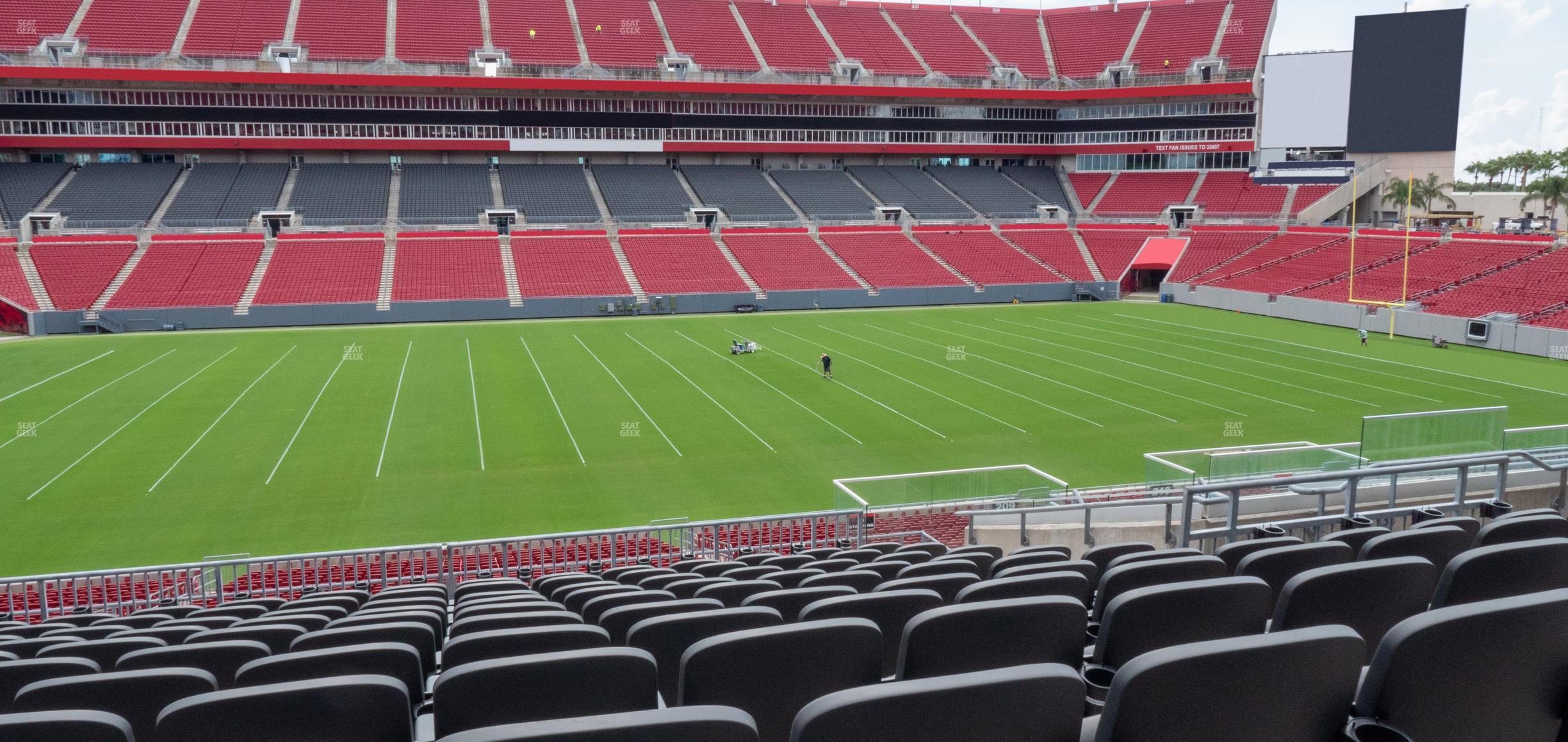 Seating view for Raymond James Stadium Section 209