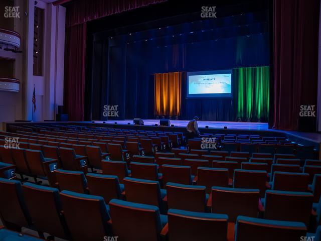 Seating view for Belk Theater at Blumenthal Performing Arts Center Section Orchestra Right