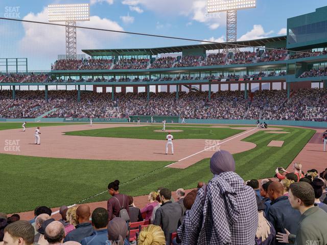 Seating view for Fenway Park Section Field Box 78