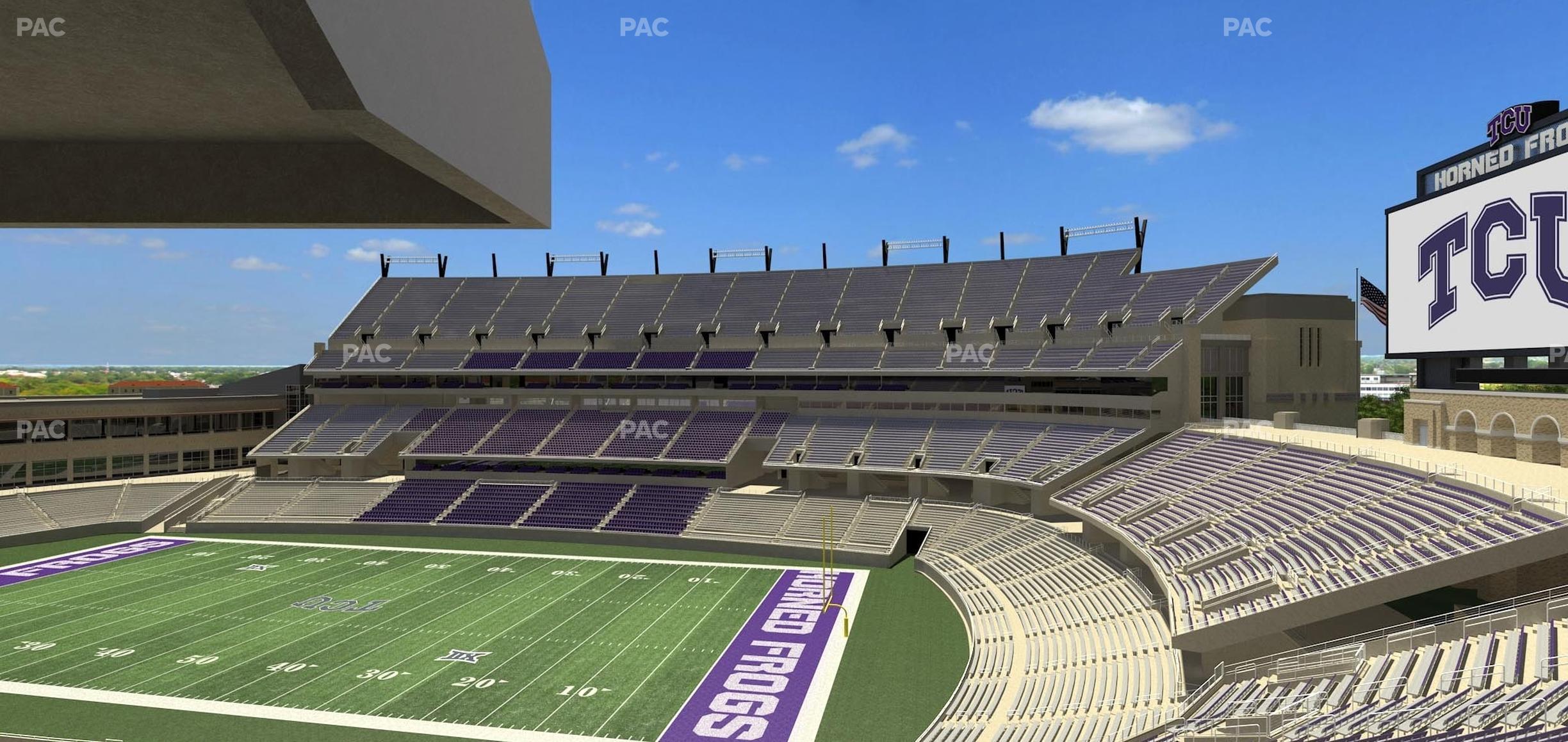 Seating view for Amon G. Carter Stadium Section 230