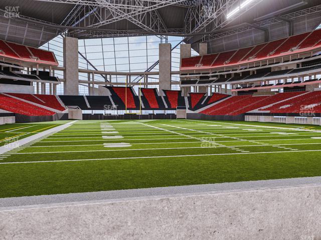 Seating view for Mercedes-Benz Stadium Section West Field Suite 15