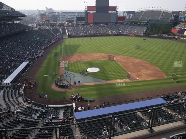 Seating view for Coors Field Section Lower 326